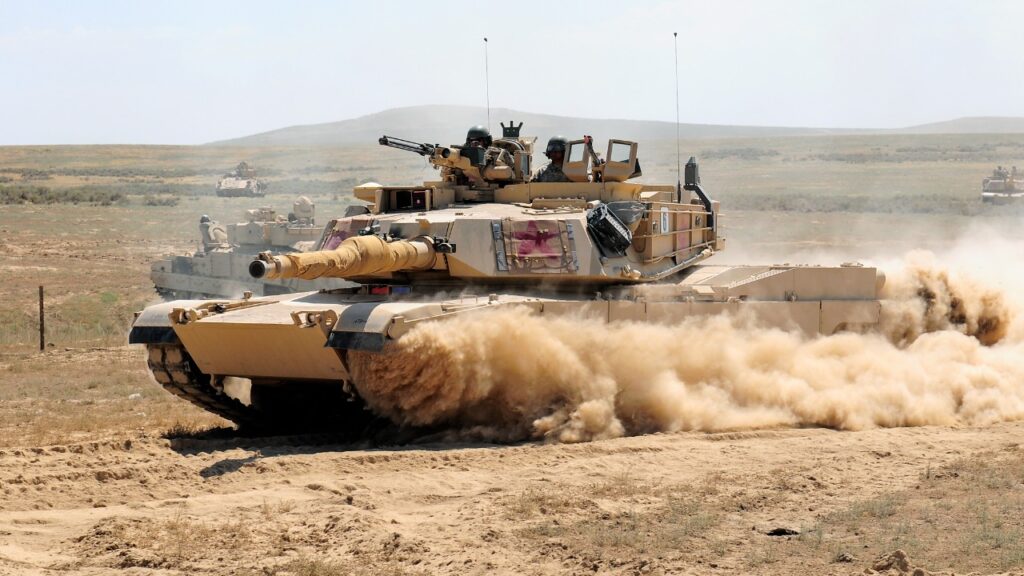 M1A1 Abrams tanks