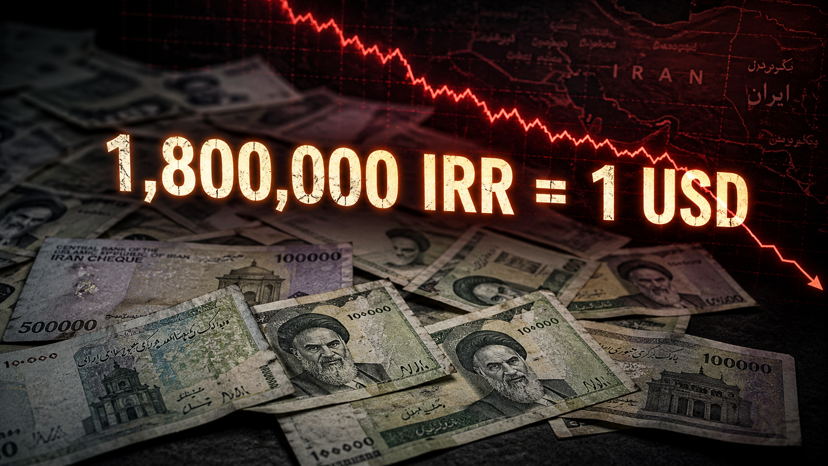 Iran’s Currency Hits New Record Low — Crashing to 1.8 Million Rials Per $1 on the Open Market