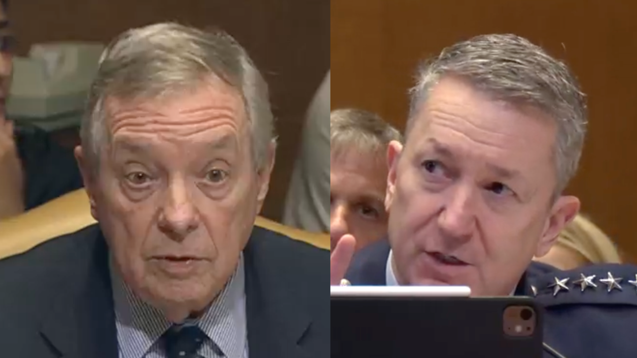 Senator Durbin Asks General Caine Why a Trillion-Dollar Military Can't Reopen the Strait of Hormuz — "It Appears That a Very Small Budget Is Holding Us Hostage"