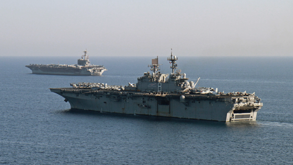 Two Aircraft Carriers Remain in Middle East to Ensure Iran "Adheres" to Ceasefire Agreement, U.S. Central Command Says