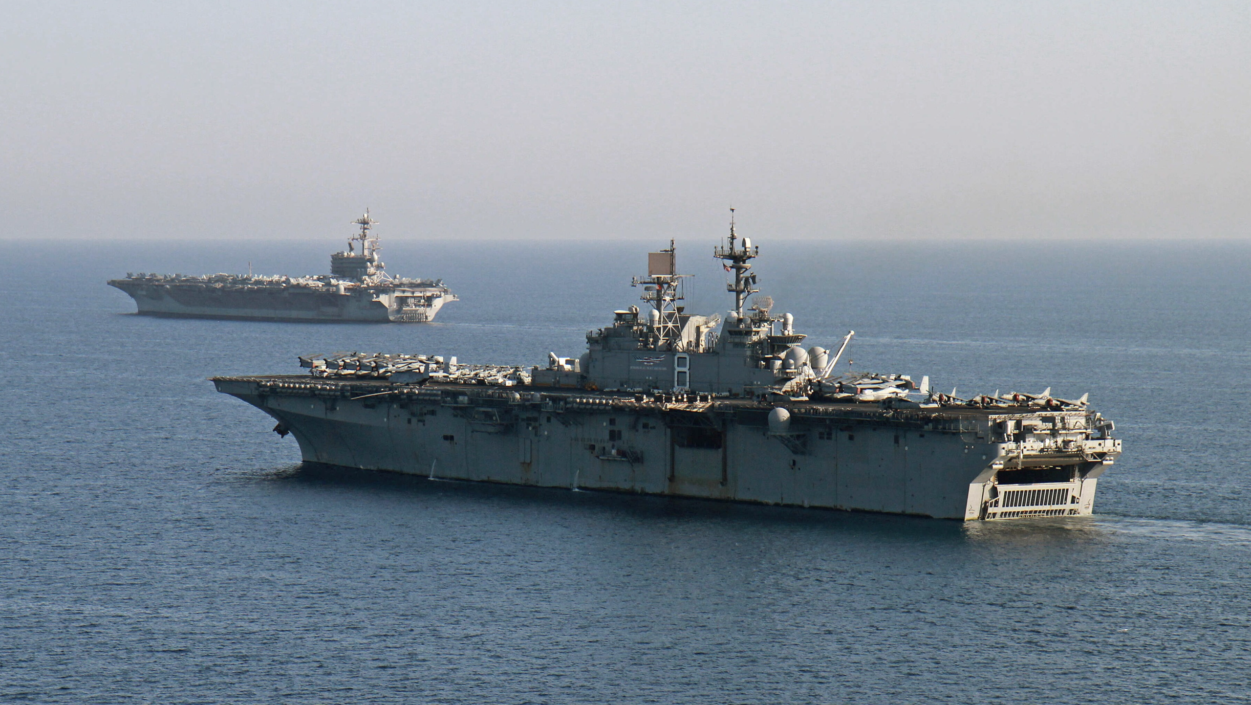 Two Aircraft Carriers Remain in Middle East to Ensure Iran "Adheres" to Ceasefire Agreement, U.S. Central Command Says