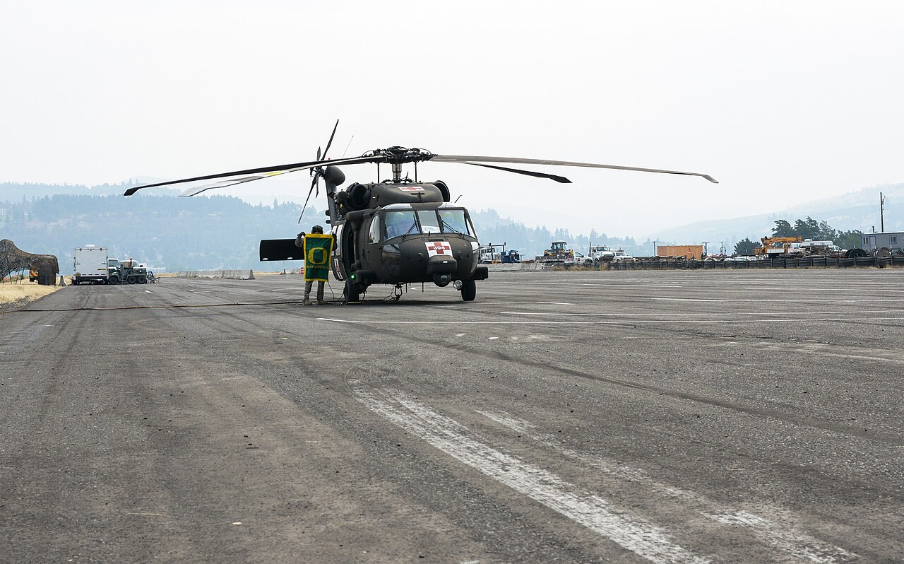 An Oregon Army National Guard HH-60M Black Hawk, 2013.