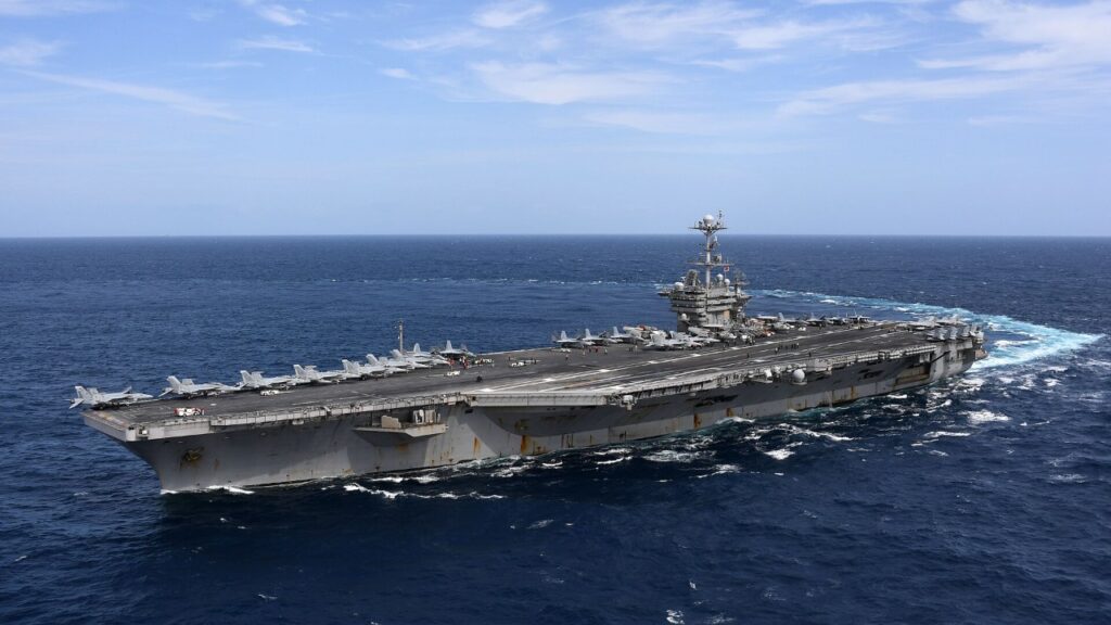 The aircraft carrier USS Harry S. Truman (CVN 75) underway in the Atlantic Ocean, Sept. 11, 2018