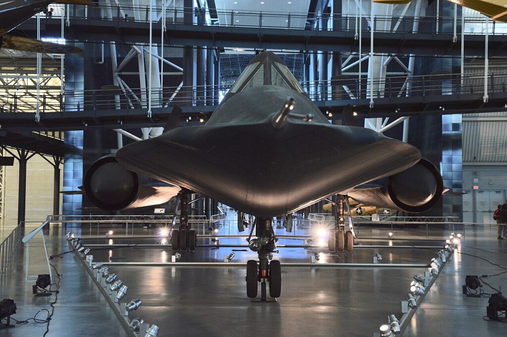 SR-71 Blackbird 61-7972 at the Smithsonian's Steven F. Udvar-Hazy Center.