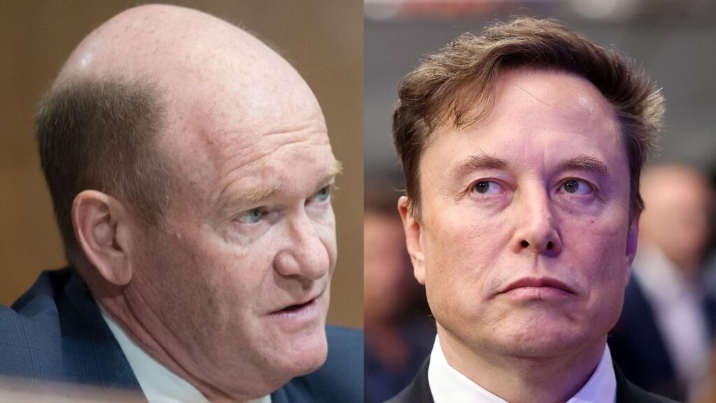 Sen. Coons Demands Senate Subpoena Elon Musk Over His Power to “Shut Off a Critical Service Ukraine Relies On to Defend Itself” — Says “No Billionaire Should Have That Much Power Over Ukraine’s Future”