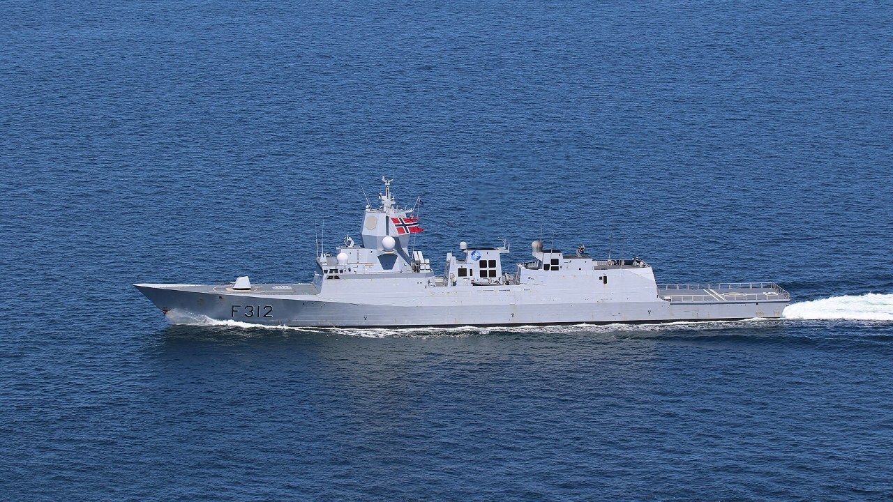 The Norwegian frigate KNM Otto Sverdrup (F312) underway in the Baltic Sea, June 8, 2020.