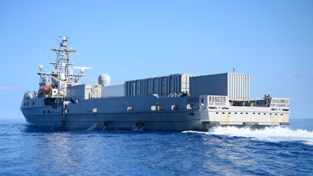Navy unmanned surface vessel Ranger at sea
