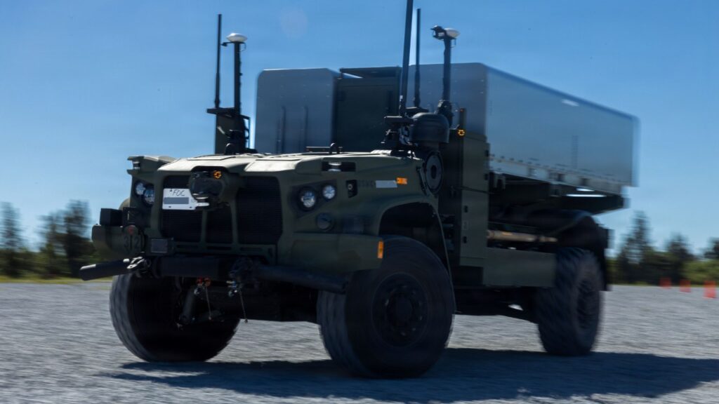 NMESIS unmanned missile launcher vehicle