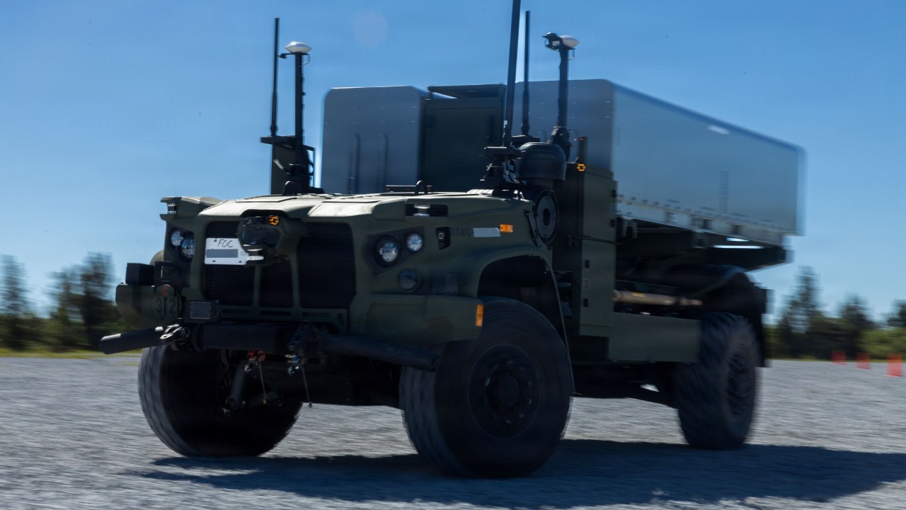 NMESIS unmanned missile launcher vehicle