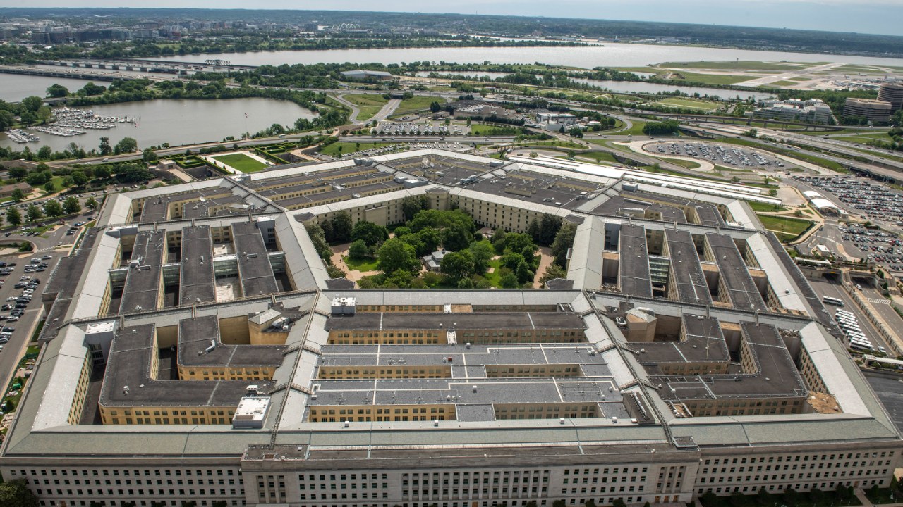 Aerial view of the Pentagon