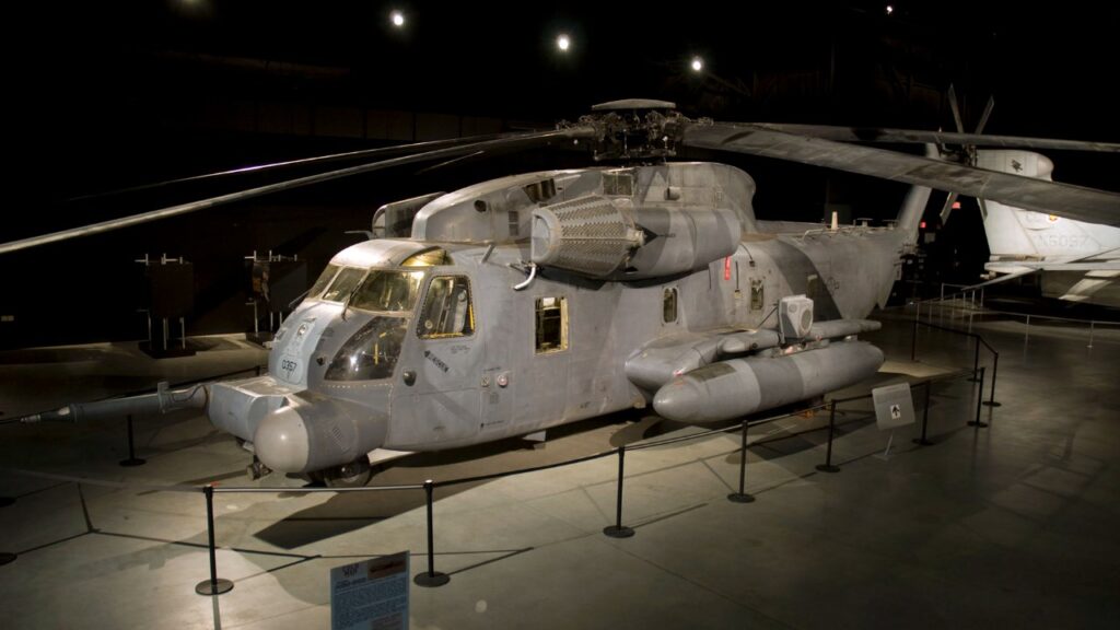 Pave Low helicopter on museum display