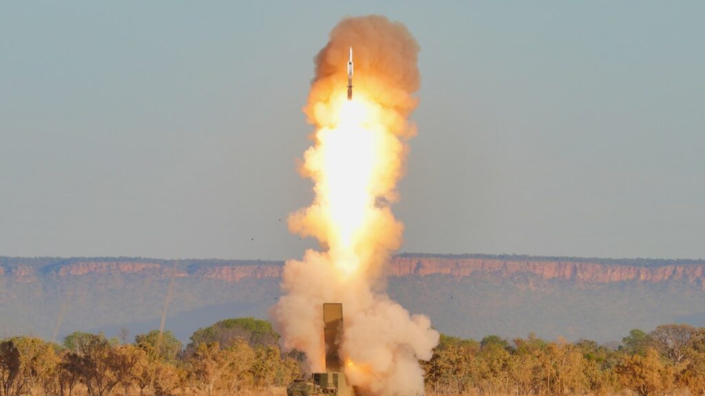 Missile launching from a Typhon launcher