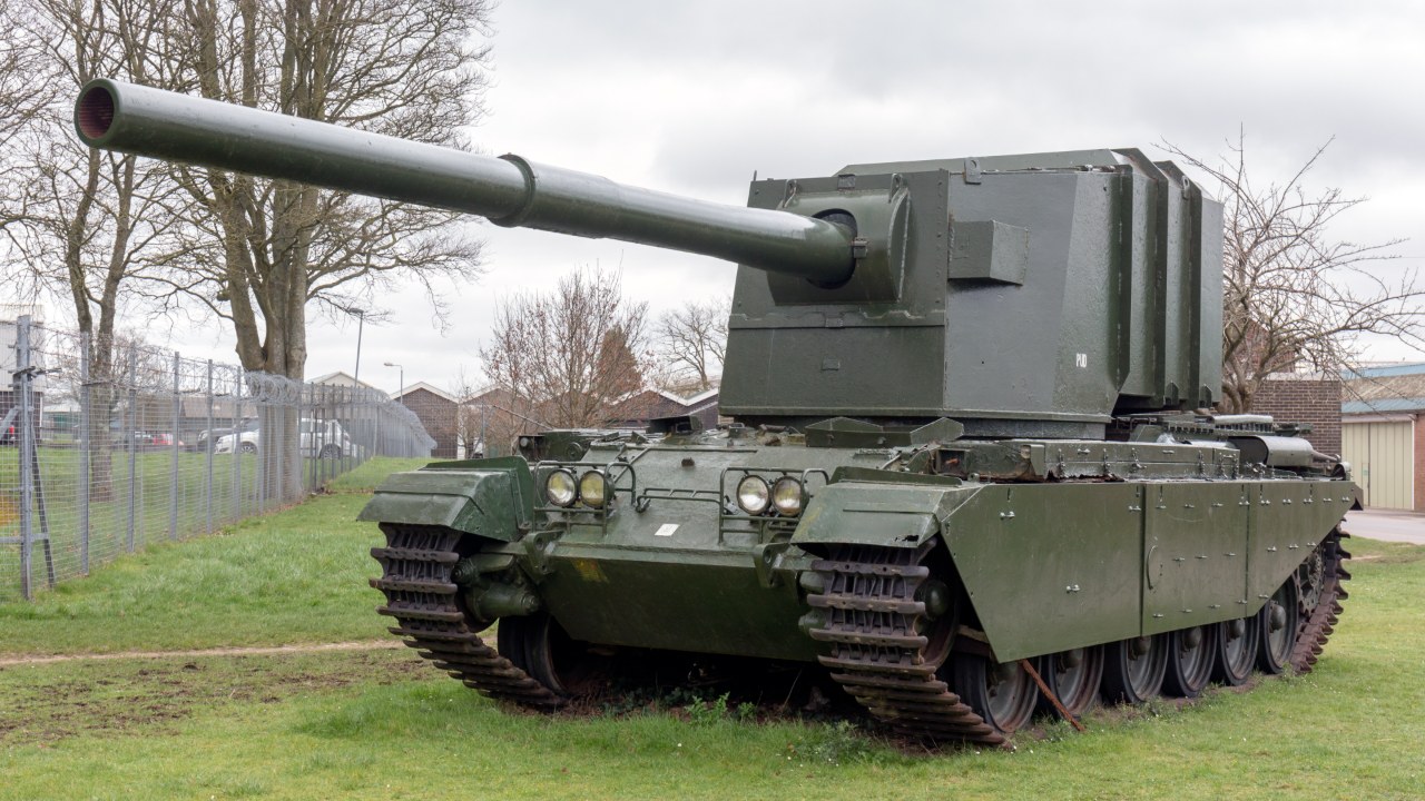 The FV4005 Stage II at the Tank Museum in Bovington, England, 2017.