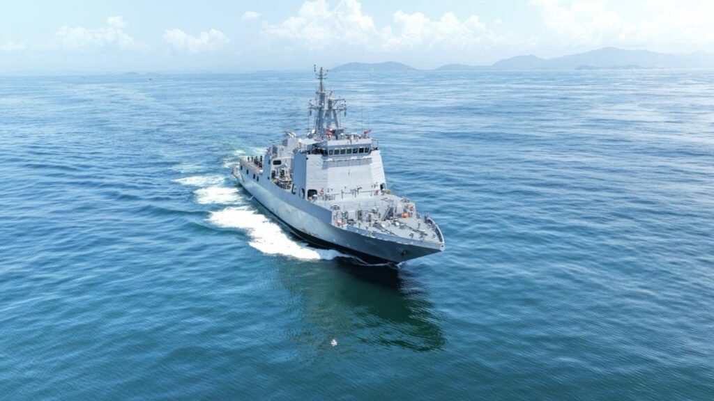 INS Samarthak, the Indian Navy's first multi-purpose vessel.
